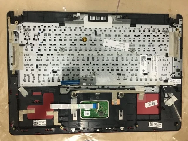 Подставка для ноутбука верхняя крышка английская клавиатура для DELL Vostro V5460 5470 5480 5439 нижняя базовая крышка Нижняя крышка C/D оболочка - Цвет: red no fingerprint