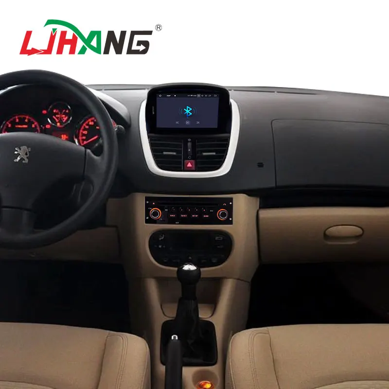 LJHANG Android 10 автомобильный мультимедийный плеер для Peugeot 207 2007 2014 WIFI 1 Din