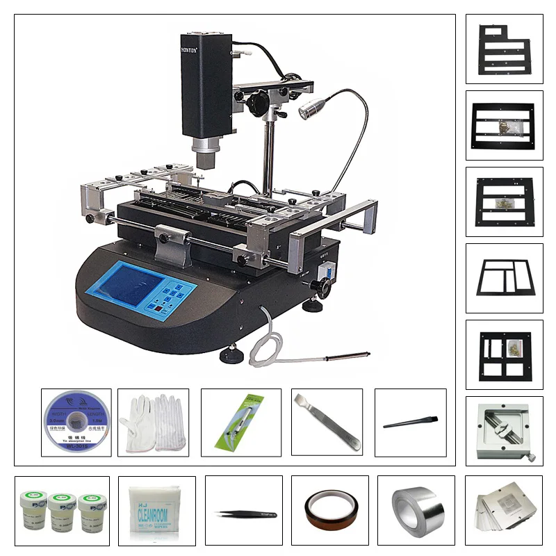 

CE honton R490 bga reballing station mobile laptop repair machine Hot Air Solder Stations 3 zones bga rework soldering station