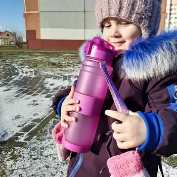 

Water Bottle 1000 ML sports Protein Shaker Outdoor Travel Portable Leakproof Tritan plastic Large Capacity Drink Bottle BPA Free