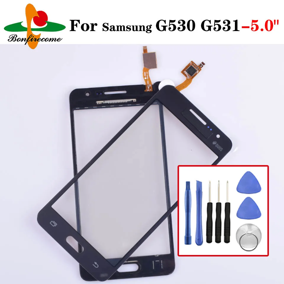 Сенсорный экран для Samsung Galaxy Grand Prime G531H, G531F, G530H, G530F, G530, G531, G5308, сенсорный экран, дигитайзер, панель, сенсор, без ЖК-дисплея