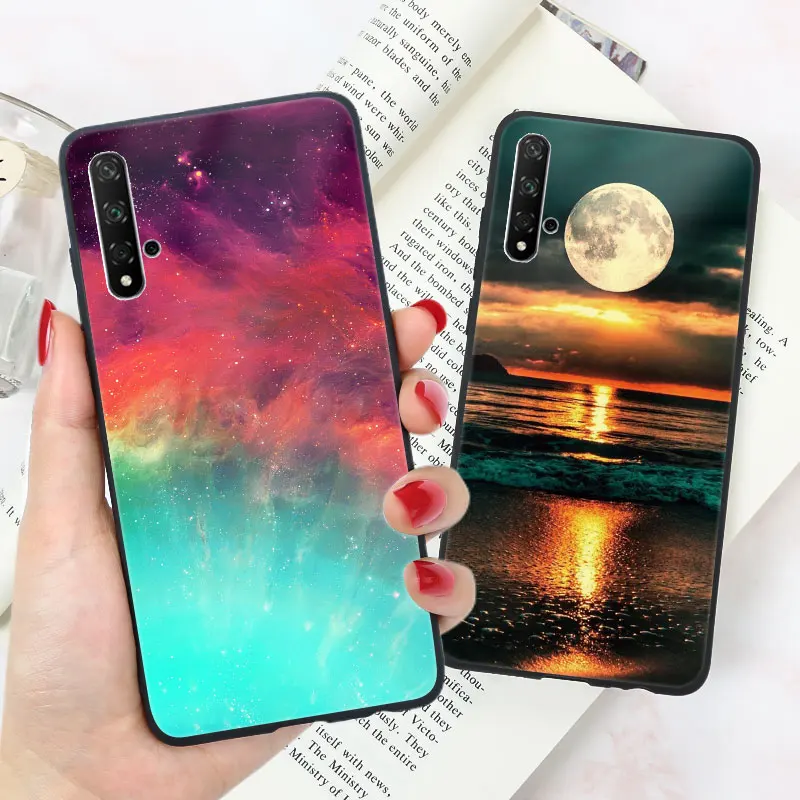 Чехол для Huawei Honor 10 Lite 20 20S 10i 20i Pro View глянцевый яркий мягкий силиконовый чехол