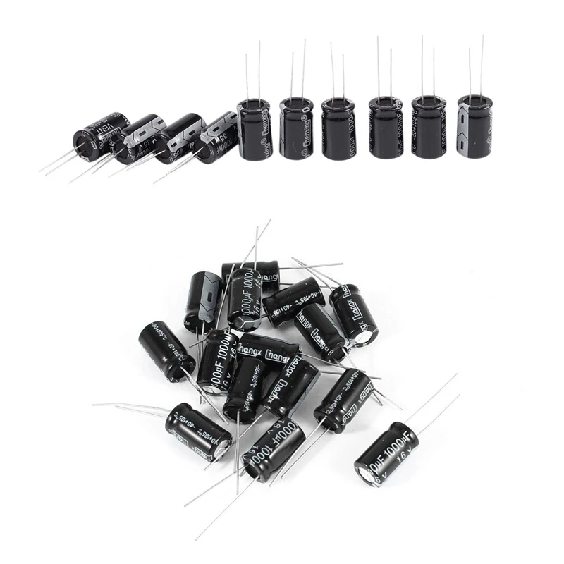 25Pcs Electrolytic Capacitor : 15Pcs 16V 1000UF Radial Lead 10X17Mm &amp 10Pcs 35V 105C 13Mm X 20Mm | Инструменты