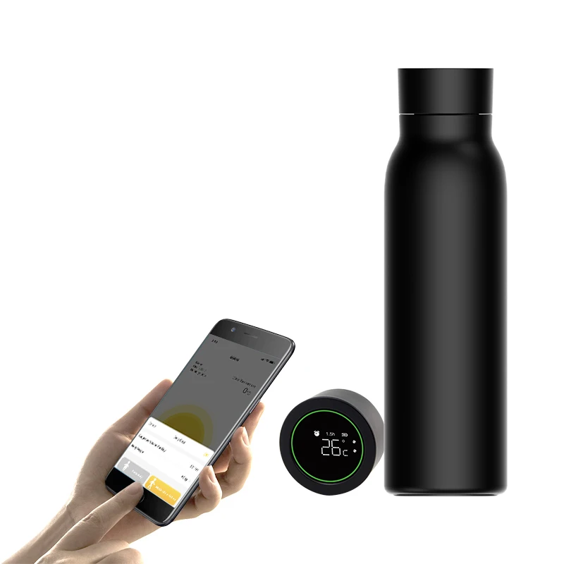 Smart Life Tuya Smart water Bottle 304 stainless steel APP Tracking drinking water Record Magnetic Charging Bluetooth smart water bottle