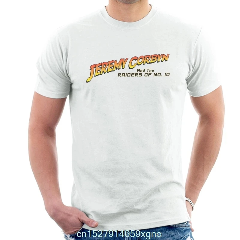 Забавный принт 2020 camiseta Jeremy Corbyn Indiana Jones Raiders Of No 10 Мужская футболка женская | одежда