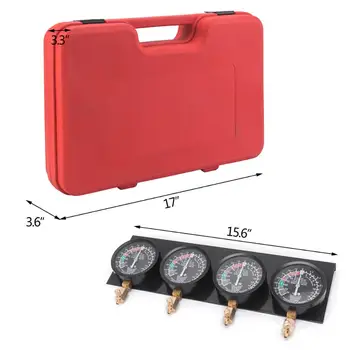 

Four-Cylinder Motorcycle Balancer Carburetor Vacuum Meter Synchronous Vacuum Suction Table 4x Cylinder Balance