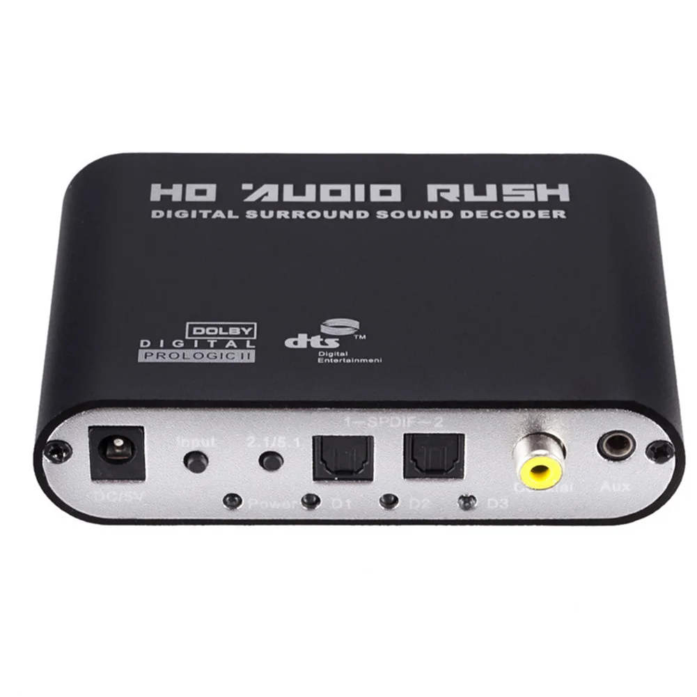  5.1 Canale AC3 Lettore Hd Coassiale Decoder Audio Convertitore di Segnale Audio Surround Digitale O