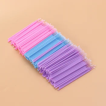 

300pcs Disposable Micro Applicator Brushes Eyelash Extension Cotton Swab Eyelash Micro Brush (100pcs Size L Light Blue + 100pcs
