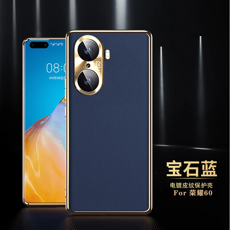 Роскошный чехол из натуральной кожи для телефона Huawei Honor 60pro Corium 60 чехол-бампер |