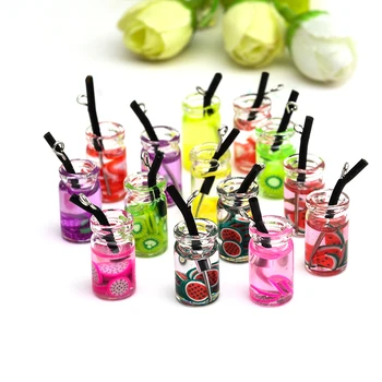 

5pcs Watermelon Mixed Strawberry Fruit Resin Charms Cute DIY Findings Creative Keychain Earrings Pendants Jewelry Making