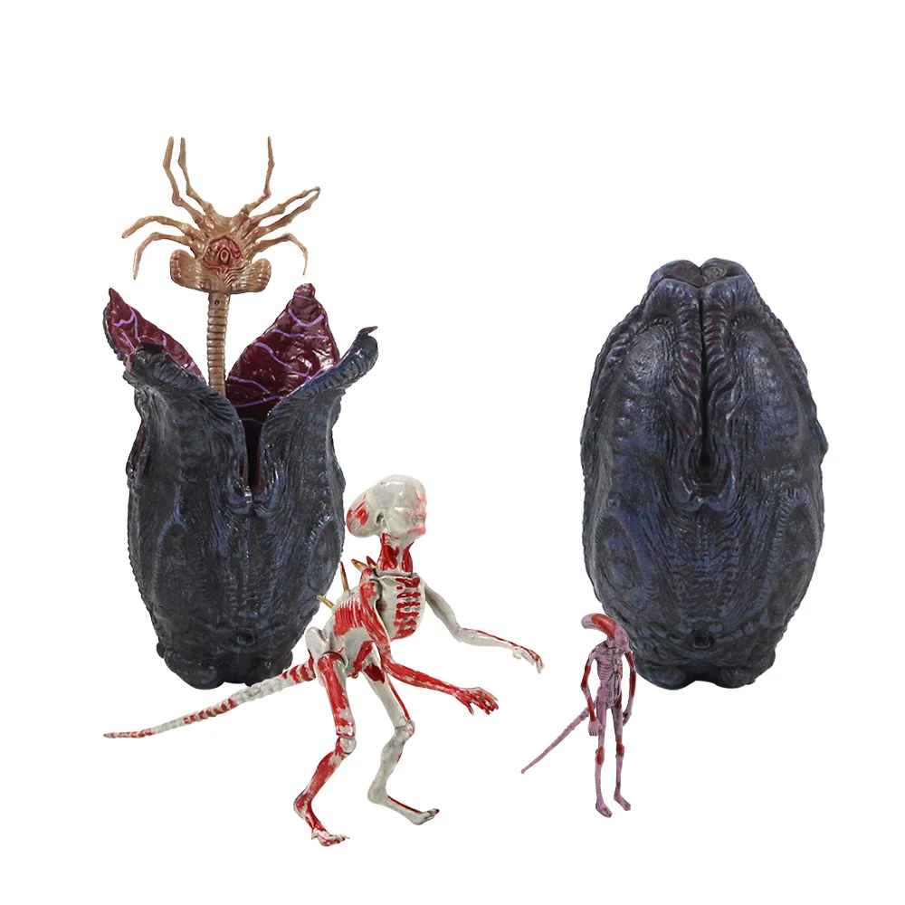 Экшн фигурка инопланетянина против предаторов Neomorph Xenomorph Facehugger Chestburster Egg