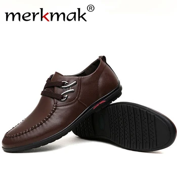 

Merkmak Men Casual Shoes Breathable Solid Men Driving Shoes Spring Autumn New Style Men's Loafers Shoes Fashion Sneakers