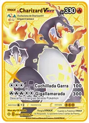 Cartes Pokemon espagnoles Charizard, en métal, PIKACHU, doré, Vmax, Collection, cadeau, jeu pour enfants, nouvelle Collection, 2022 