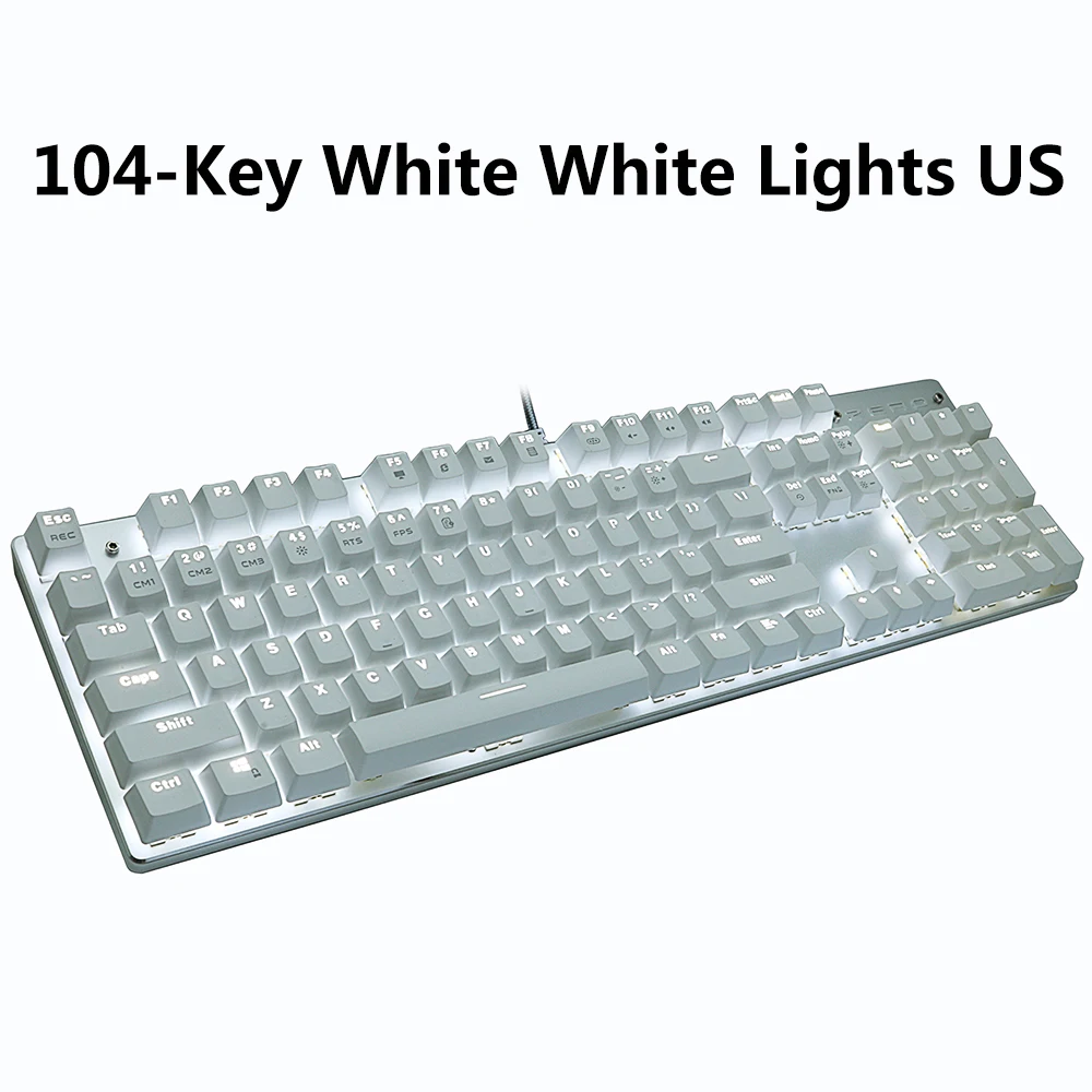 Игровая механическая клавиатура 87/104 ключи Русский/Английский USB Проводная