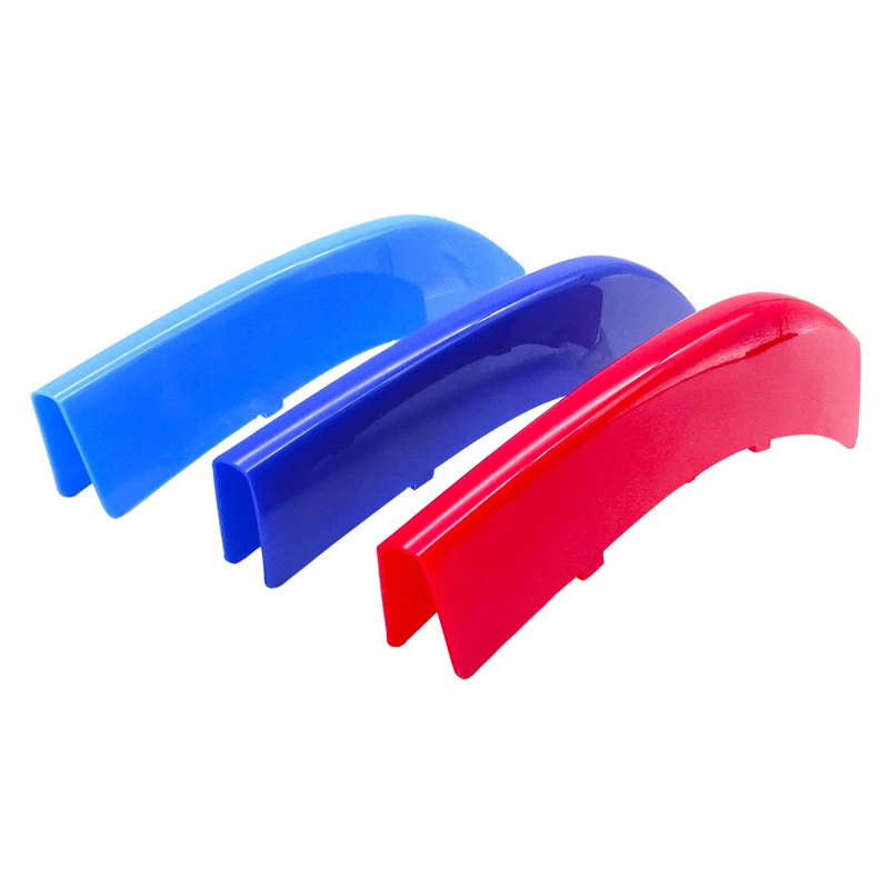 

5 Series Car Styling Front Grille Trim Sport Strips Cover M Power Performance Stickers F10 F18 3D For 2011-2017 F10 F18 For BMW