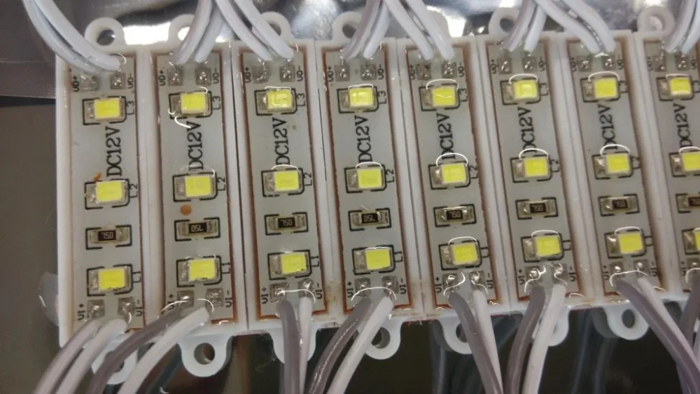 1000 шт./лот SMD 2835 DC 12V водонепроницаемый белый/холодный белый Светодиодный модуль