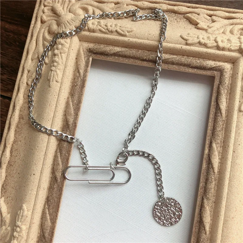 Золотая Серебряная цепочка Ожерелье с замком дизайн замок ожерелья для женщин панк чокер массивные украшения