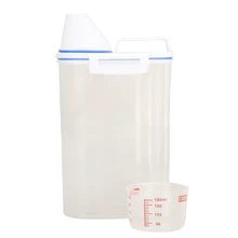 Горячая 2 кг пищевой зерна злаки бобов Риса контейнер для хранения PP с мерным стаканом