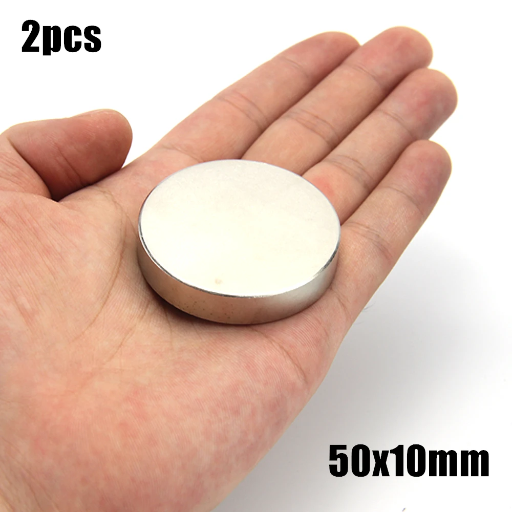 

2pcs 50x10mm Super Powerful Strong Bulk Small Round NdFeB Neodymium Disc Magnets Dia 50mm x 10mm N35 Rare Earth NdFeB Magnet