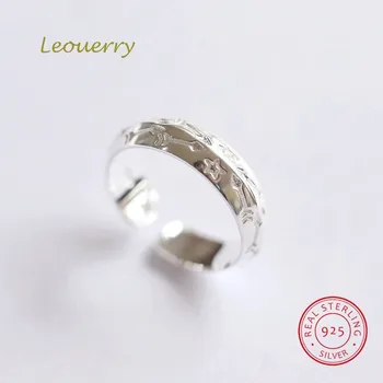 

Leouerry S925 Sterling Silver Star Cupid Arrow Pattern Open Ring Fashion Creative Adjustable Open Rings for Women Fine Jewelry