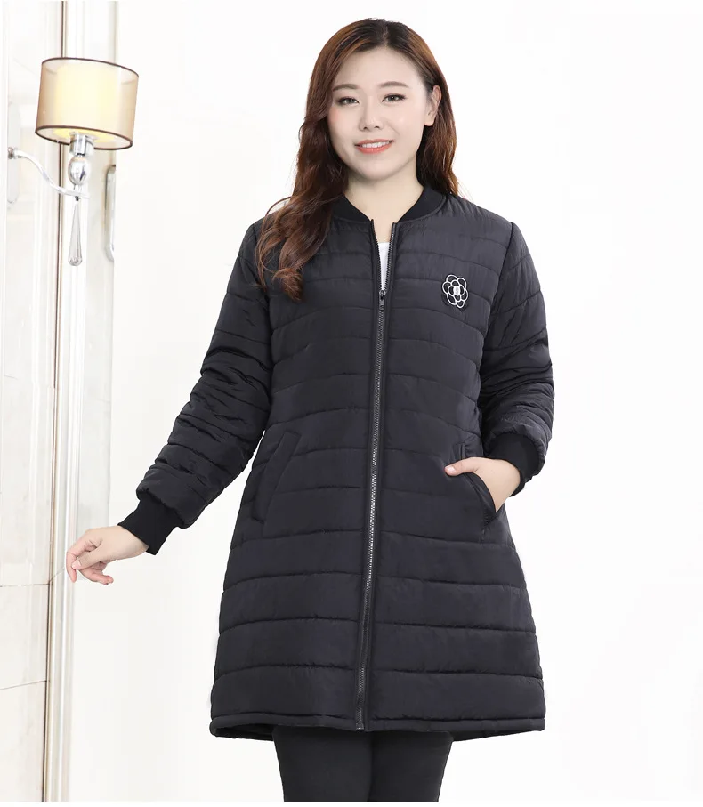 TUHAO большой размер 10XL 9XL 8XL 7XL Женская длинная хлопковая куртка зимнее свободное толстое теплое пальто парки пальто одежда WM05