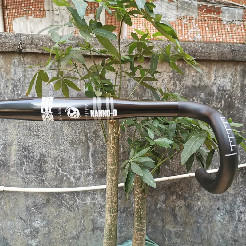 New FOURIERS HB-RA010 Comfortable practical aluminum bicycle handlebar 380/400/420/440mm road bike Compact bend handlebar
