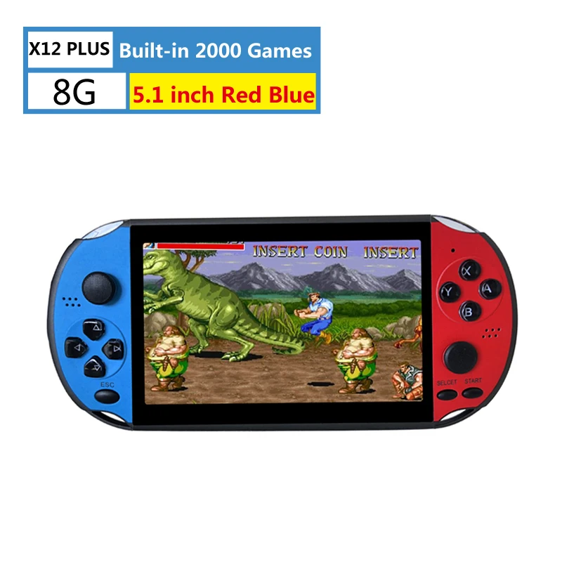 X12 PLUS 8G Color X16 7 дюймов игровой консоли 8 Гб 16 г ручной X19 чехол для телефона в виде ретро-игровой плеер встроенный 2500/3000 игр X12 плюс видео игрового контроллера геймпад для Neogeo Arcade - Цвет: X12 PLUS 8G Color