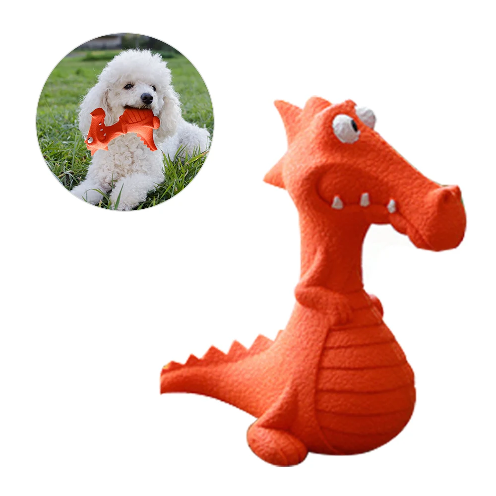 red dinosaur Натуральный прочный резиновый для домашних собак жевательный игрушечный нетоксичный питомец молярная игрушка для собак кошек питомцев Дрессировка собак чистые зубы игрушка - Цвет: red dinosaur