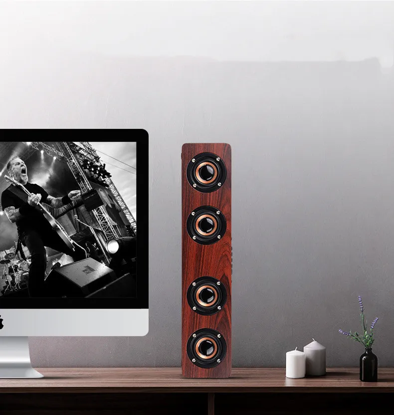 Bluetooth Speaker Soundbar Music Acoustic System 20W HIFI Stereo Surround LED Display Outdoor FM Radio mini portable audio speaker