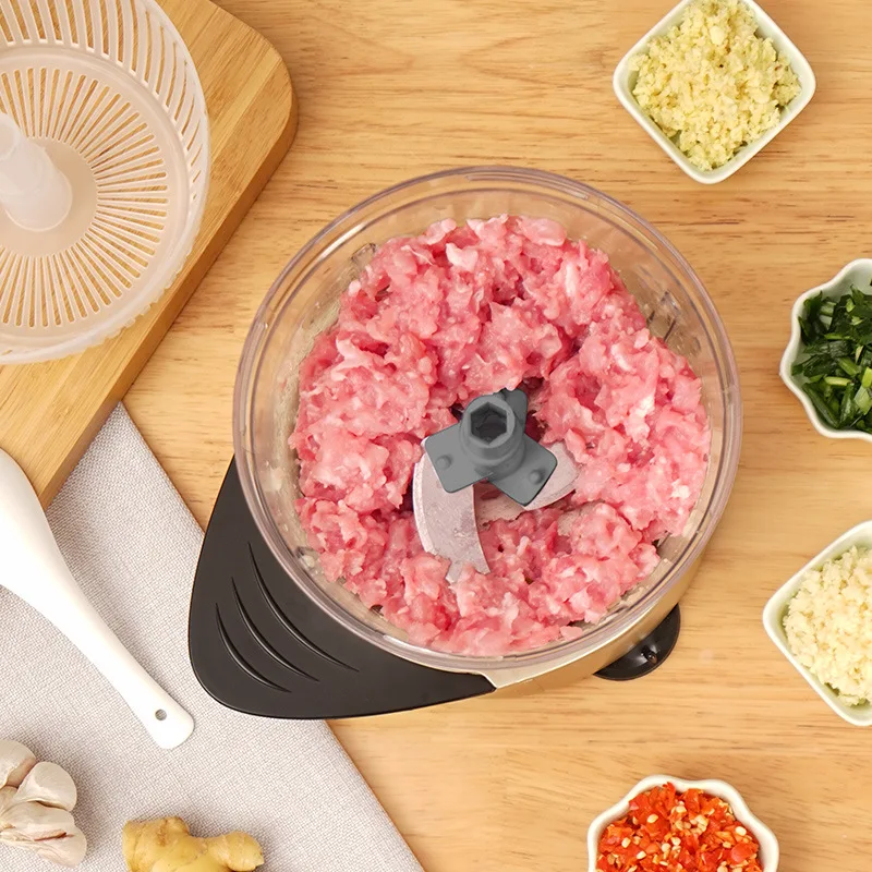 Многофункциональная мощная ручная мясорубка машина для нарезки кубиков кухонный резак процессор блендер из нержавеющей стали простая установка