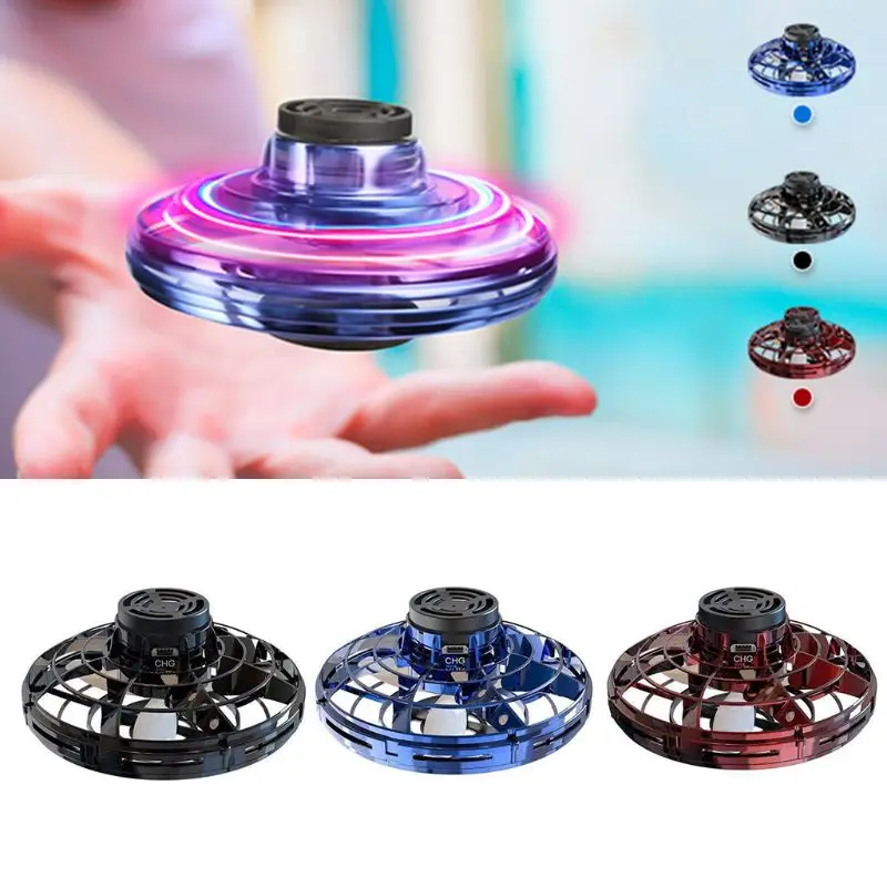 Лучший детский Дрон Fly Nova Spinner 360 ° вращающийся usb зарядный диск ручной Дрон с светодиодный