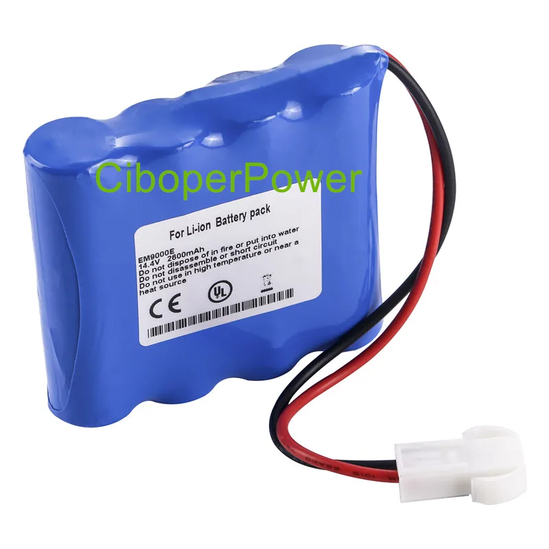От производителя Замена EM9000E 2600mAH, 1 год ЭКГ батарея