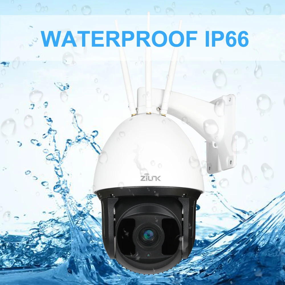 4G SIM Card PTZ IP Camera 1080P 20X Optical Zoom 7 inch Outdoor Security Speed Dome Wireless WIFI Camera IR Night Vision 200M