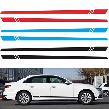 

1 pcs 220x8cm Car Sticker Stripe Style Side Stripes Vinyl Film Waterproof Car Body Sticker