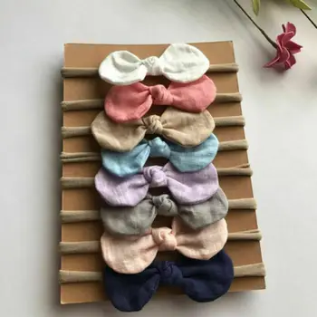 

4PCs/Lot Baby Toddler Kid Girl Bow Headband Turban Knot Rabbit Headband Headwear