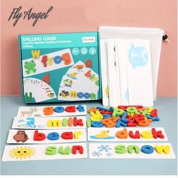 Montessori sort jeu de mots jouets en bo