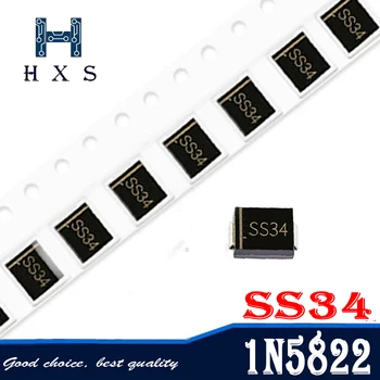 

100pcs 1N5822 SMA SS34 smd do-214ac IN5822 Schottky diode ss34