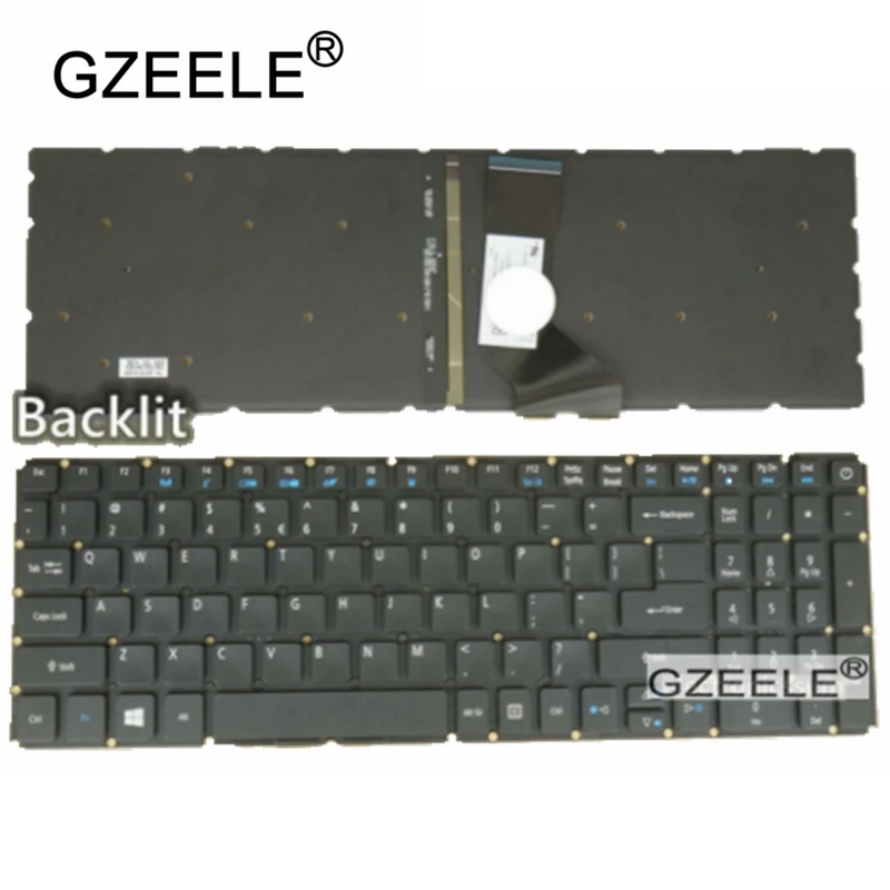 Аксессуары для ноутбуков США клавиатура для ноутбука ACER Aspire E15 E5-576 E5-576G E5-576G-5762 E5-576G US клавиатура с Подсветка