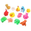 12pcs Cute Soft Baby Bath Toys Rubber Duck Animal Float Squeeze Sound Mini Wash   Kids Educational  WJ090 ► Photo 2/5