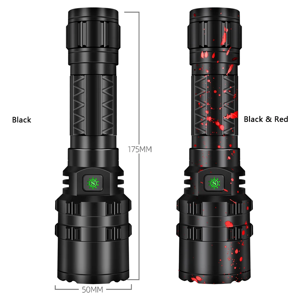 Z90 cree xhp50.2 8000 лм светодиодный фонарик usb зарядка растягивающийся ударопрочный тактический фонарик мощный 18650 или 26650 фонарь