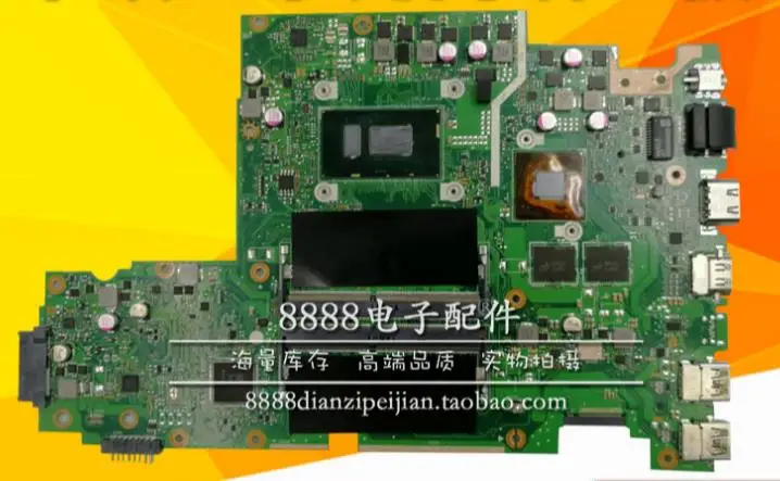  X542U motherboard for ASUS X542UR X542UQ X542UN A580U laptop motherboard notebook I7-8550 CPU origi