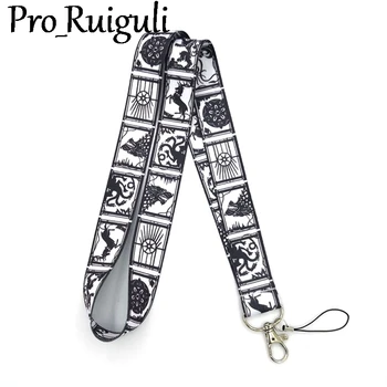 

Game of thrones Neck Strap Lanyard keychain Mobile Phone Strap ID Badge Holder Rope Key Chain Keyrings cosplay Accessories Gift