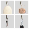 20pcs Wall Mounted Hook Single Robe Coat Hat  Key Hanger with 40 Pieces Screws Home Storage Hook Organize Hooks 3