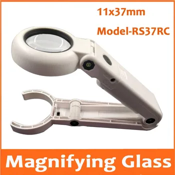 

11X 37mm USB Desktop Table Lamp Reading Magnifying Glass LED PCB welding Mobile Phone Repair Hand-held Magnifier with 6pcs Lamps