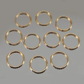 

10pcs 18mm 33mm Jump Rings Split Ring Silver color Closed loop Connector single ring DIY Jewelry Findings Components