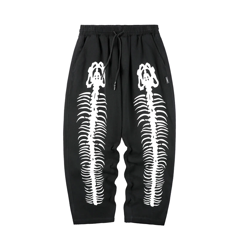 

Men's Joggers Man Black Pants Cotton Comfortable Casual Streetwear Loose Trouser Japanese Trendy Sweatpants