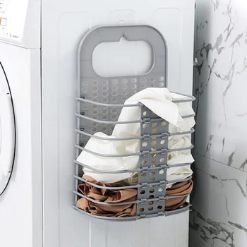 

Bathroom Clothes Storage Basket Foldable Laundry Basket Underwear Socks Storage Case Laundry Organizer Holder Pouch Household