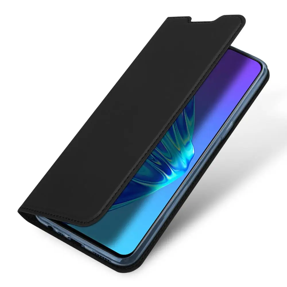 Для OPPO Realme 5 Realme5 чехол Роскошный кожаный флип на магните для Чехол подставка