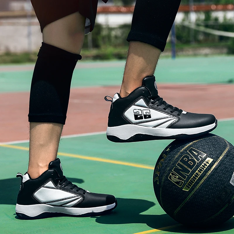 Мужская баскетбольная обувь с высоким берцем; Zapatillas Basquetball Hombre; дышащие амортизирующие кроссовки для баскетбола; мужские кроссовки в стиле ретро
