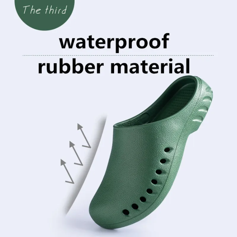 STRONGSHEN Women Shoes Slip On Chef Shoes Waterproof Shoes Lady Classic Shoes Hospital Women Work Medical  Anti-Needling Sandals